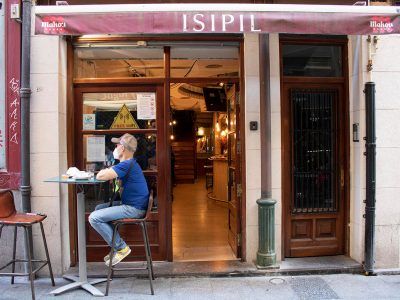 Isipil en el Casco viejo de Bilbao