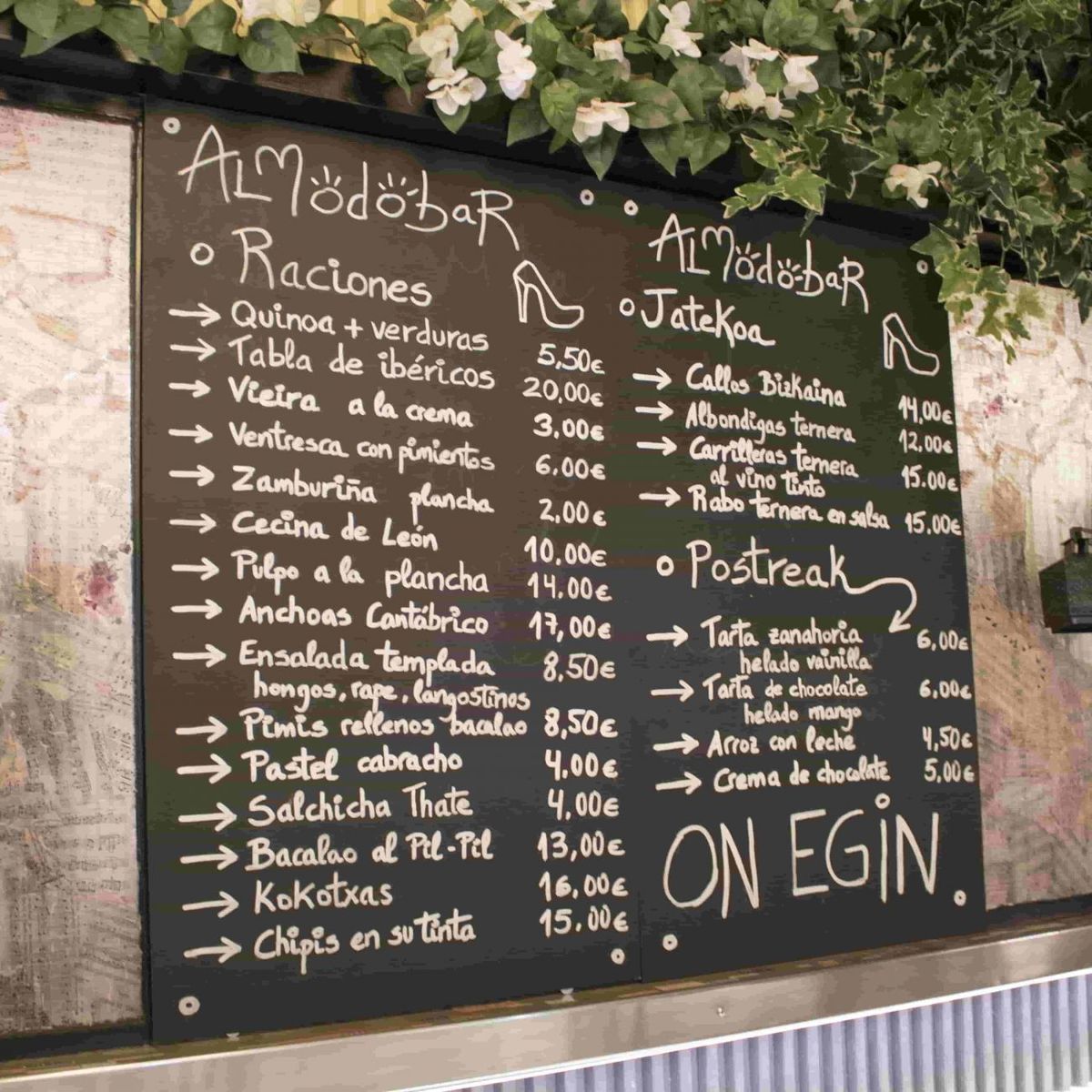 Gastrobar Almodobar en Bilbao la vieja