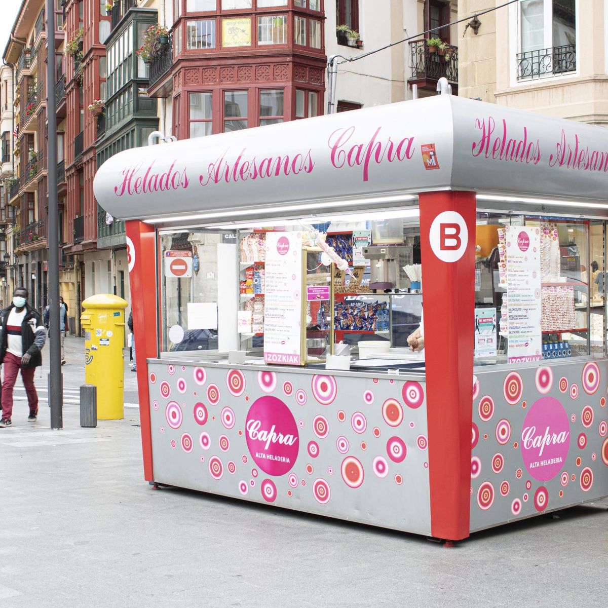 Capra, helados en pleno Bilbao