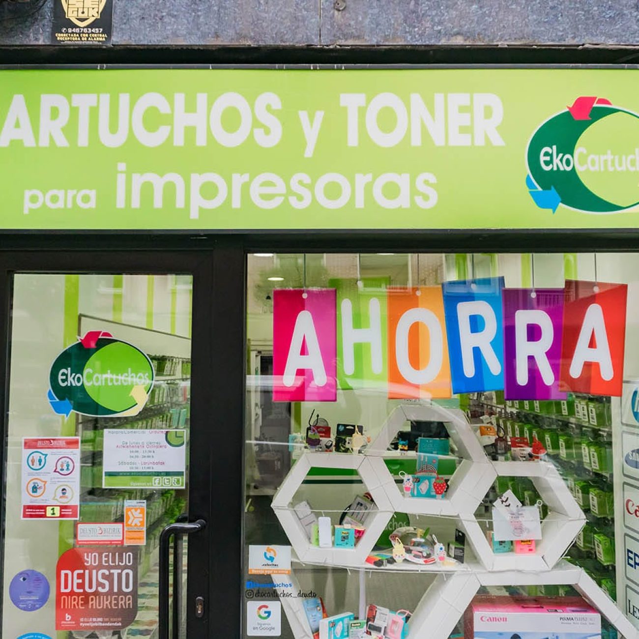 Ekocartuchos, venta de toner de tinta en Deusto