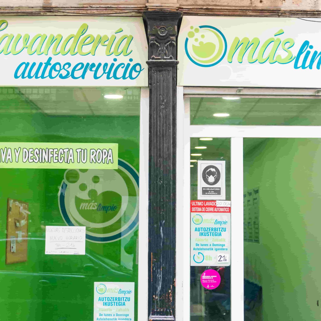 Lavanderia Autoservicio mas limpio en Bilbao la Vieja